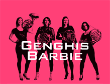 Tablet Screenshot of genghisbarbie.com